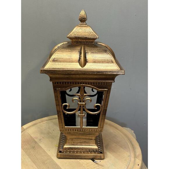 Rishx European Post Pole Light Outdoor Patio Yard Lantern Lamp Fixture Bronze - Picture 4 of 12